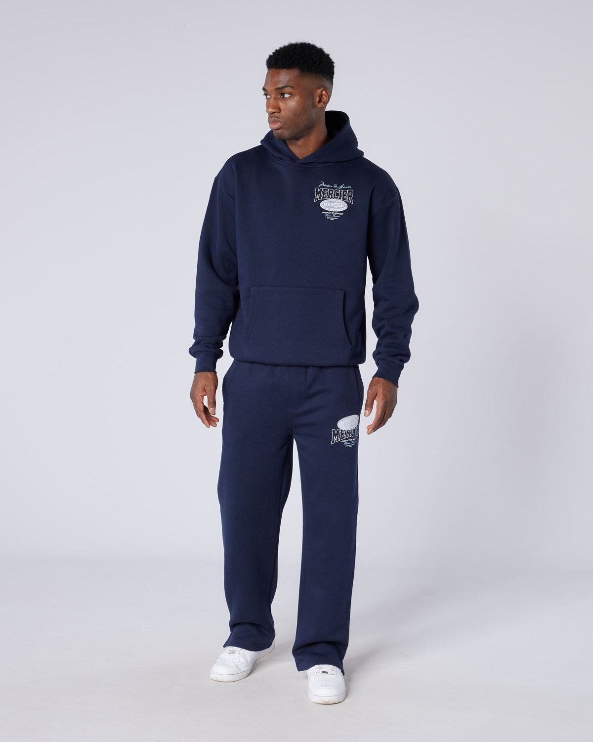 Mercier Navy Multi Tour Hoodie