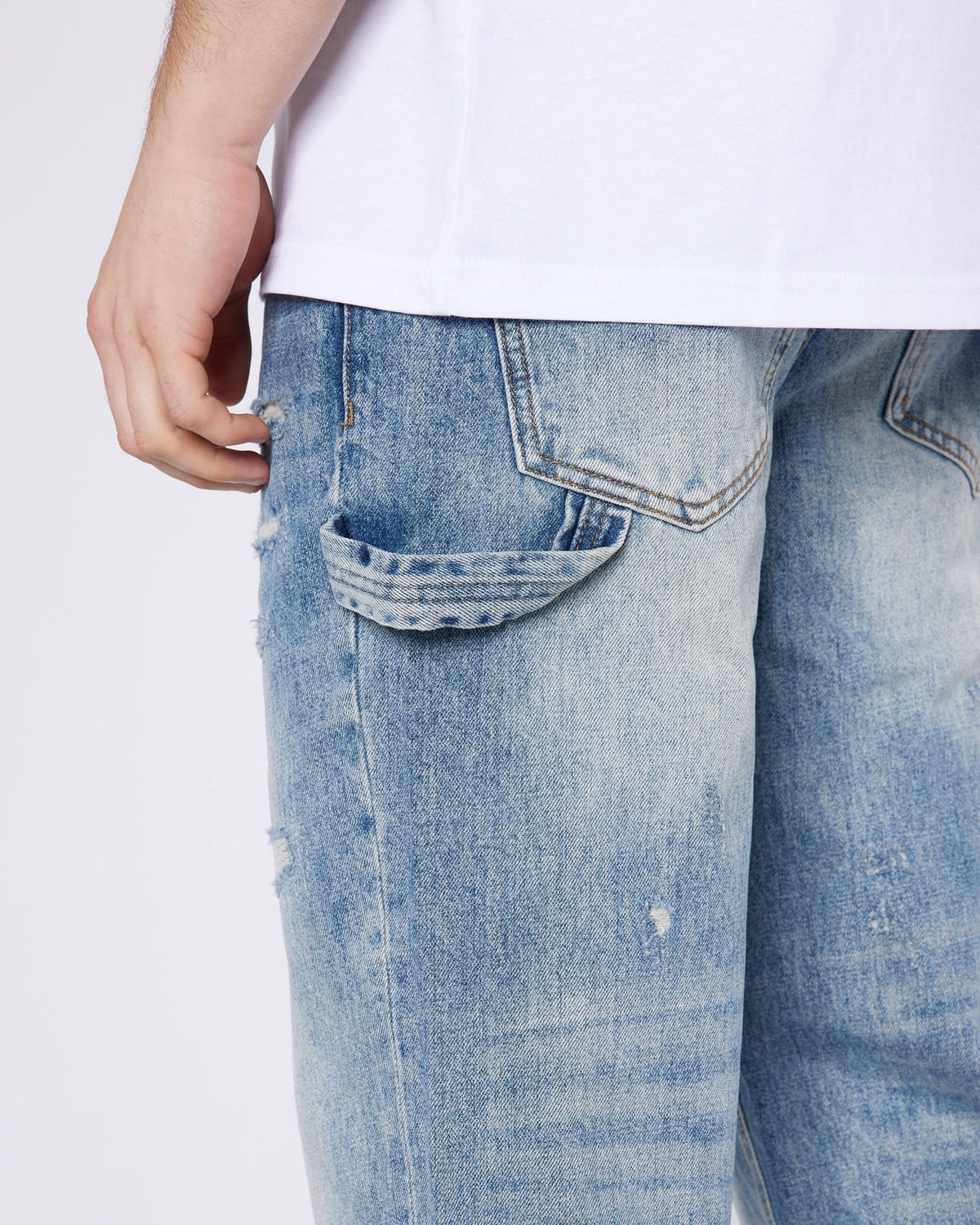 Mercier Stressed Relaxed Hammer Jeans