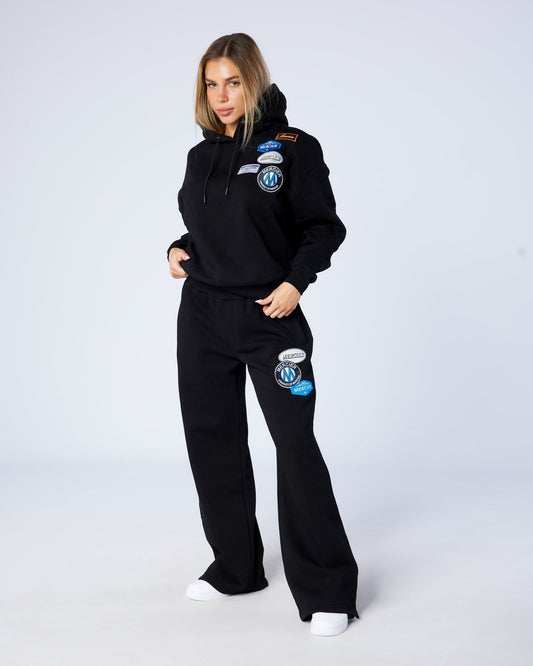 Mercier Women's Black Original Badge Hoodie