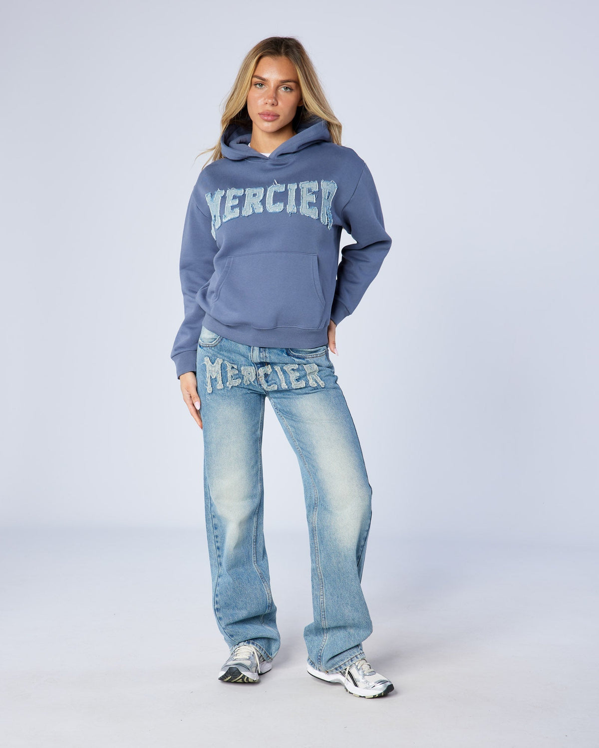 Mercier Women's Raw Edge Denim Jeans