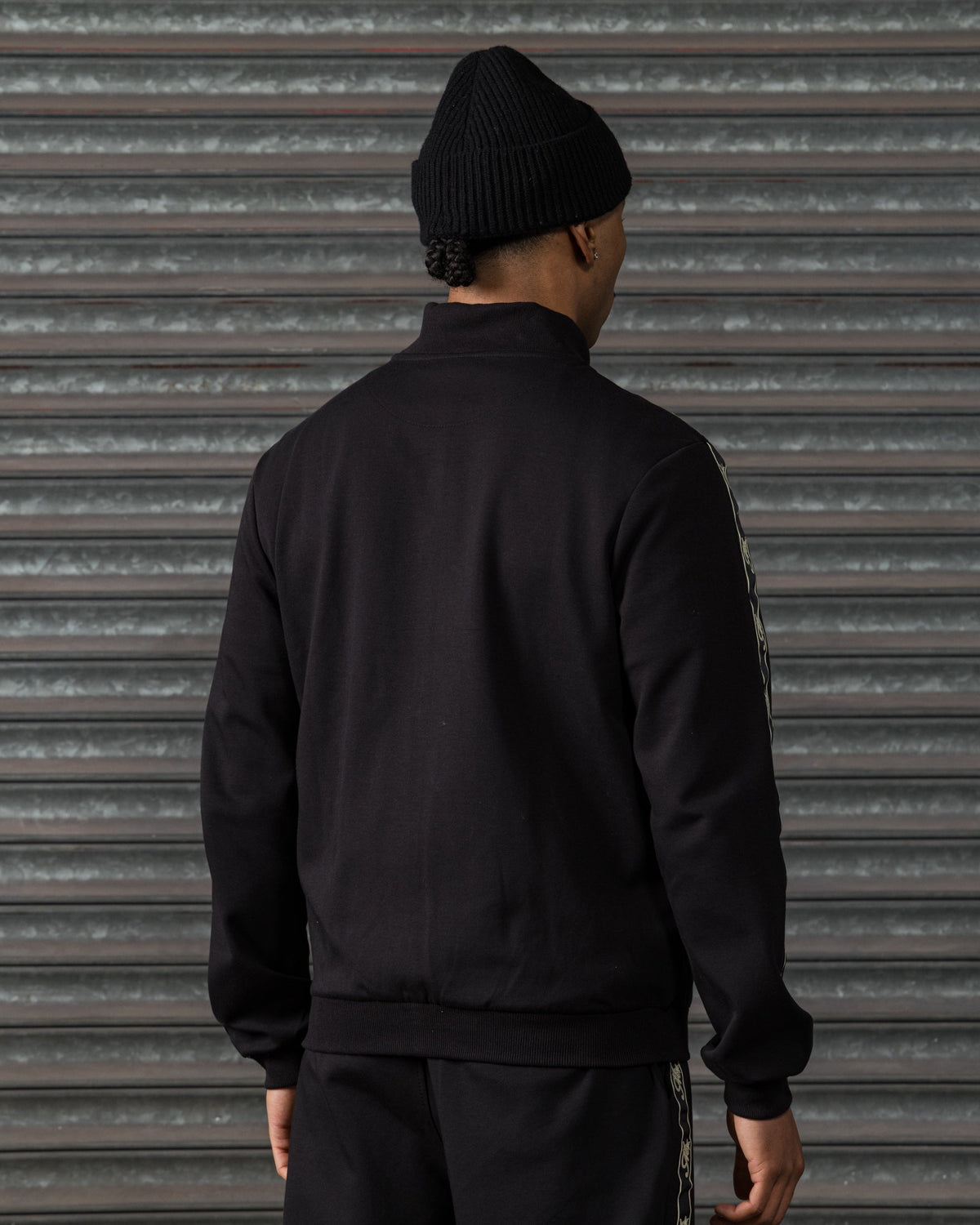 Mercier black Runway track top