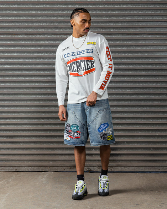 Mercier white Motocross mesh top