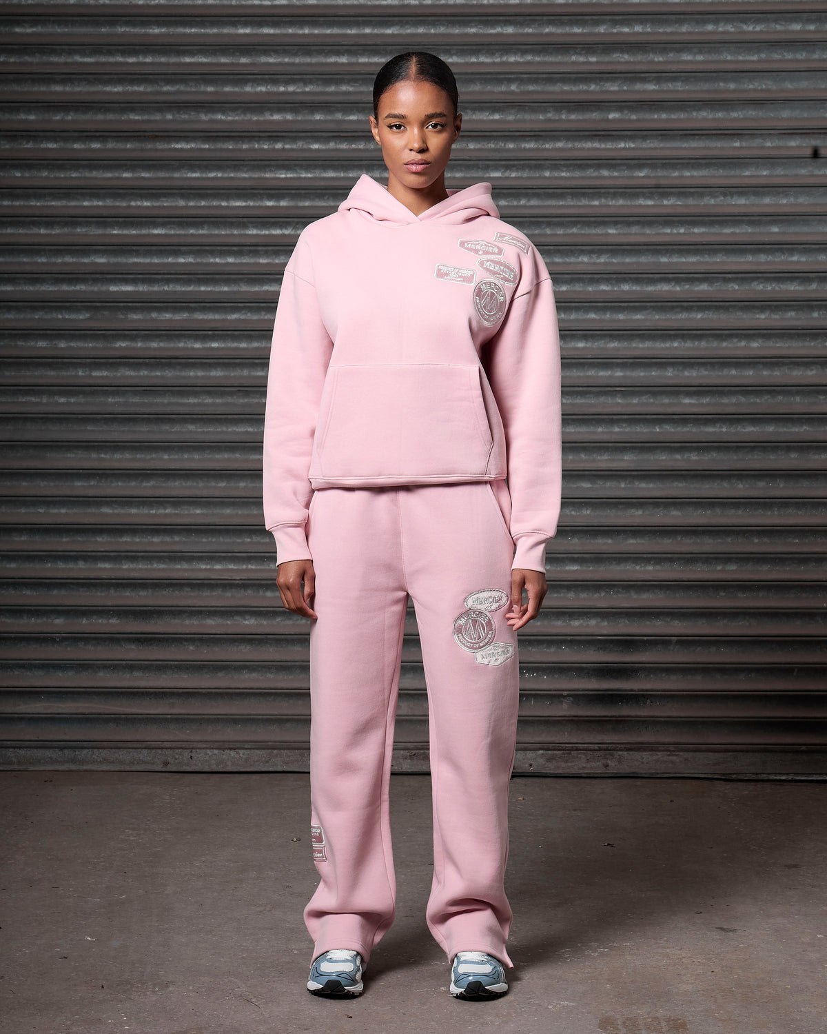 Mercier women's blush pink relaxed OG hood