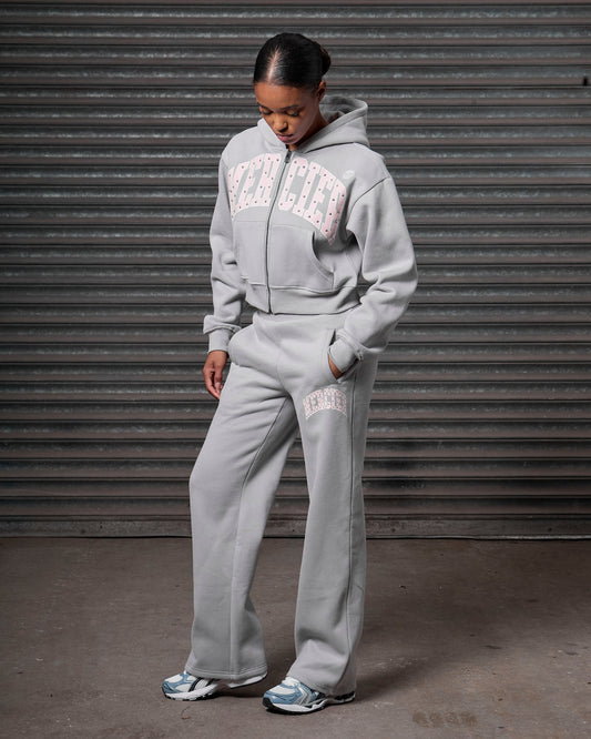 Mercier women's grey studded joggers