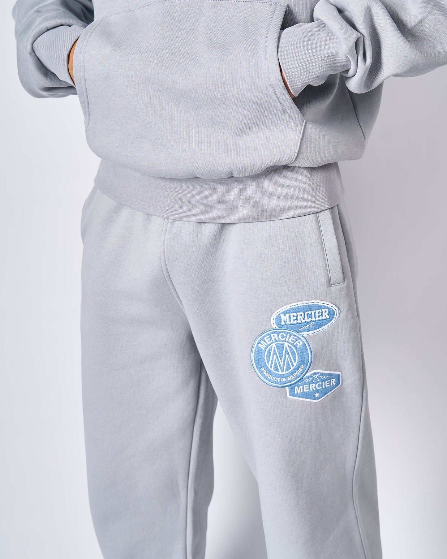 Smoke Grey Denim OG Badge Joggers