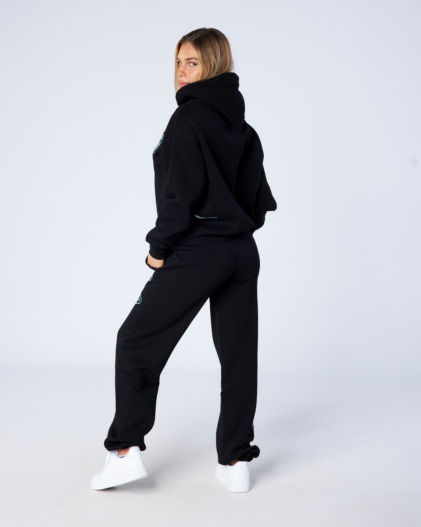 Womens OG Badge Joggers  Black Tiffany