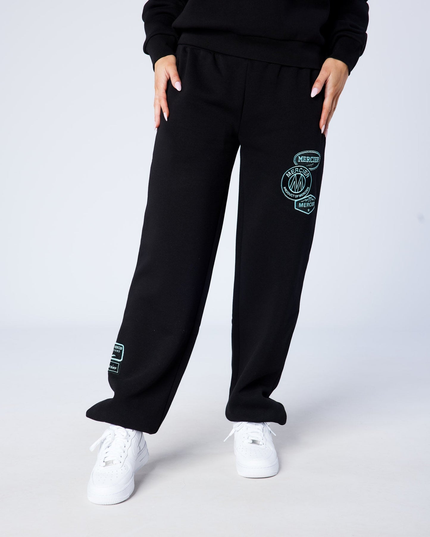 Womens OG Badge Joggers  Black Tiffany