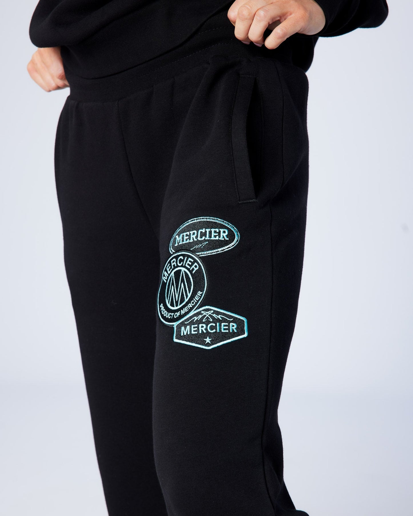 Womens OG Badge Joggers  Black Tiffany
