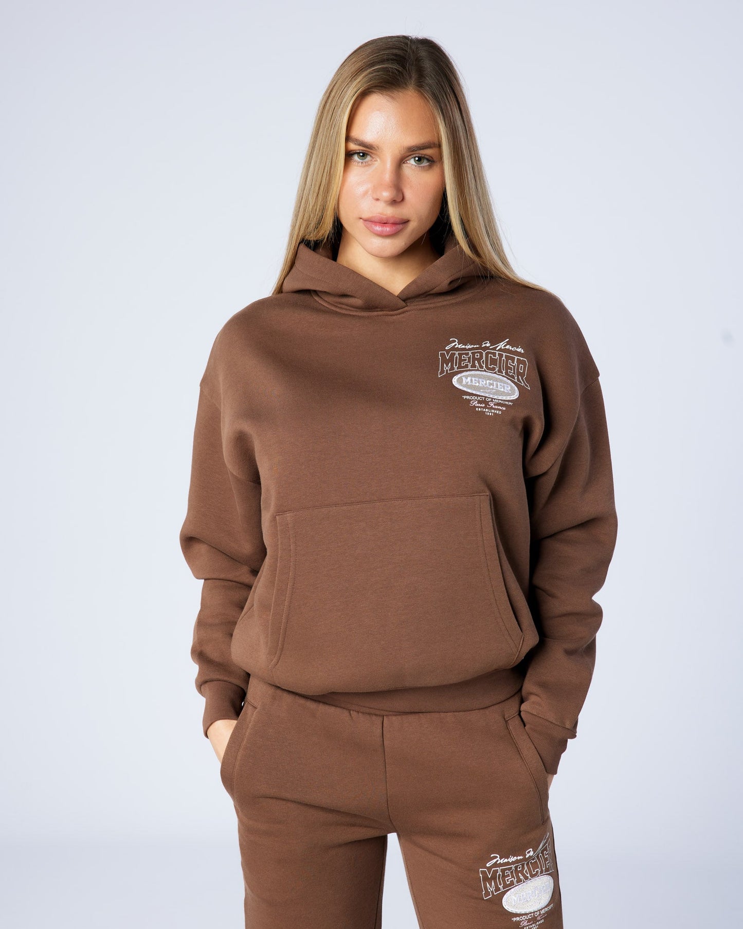 Womens Chocolate Multi Tour Hoodie