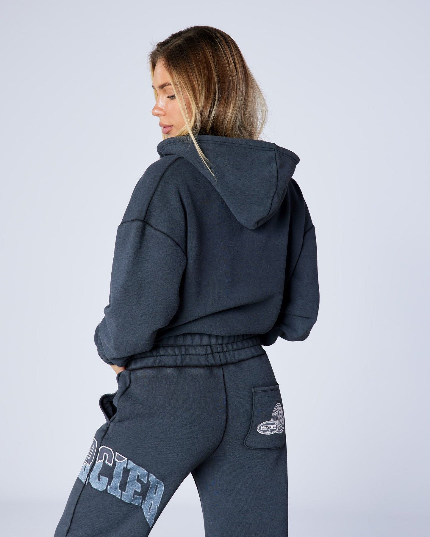 Women's Shatter zip up Washed Black