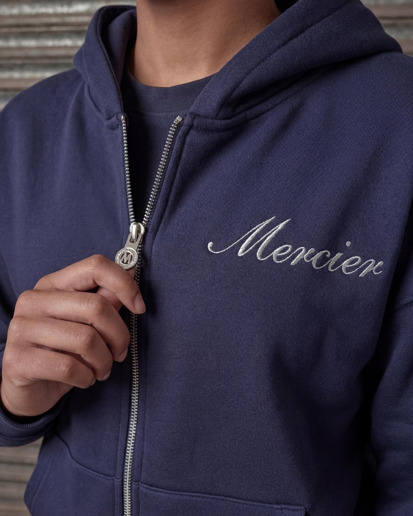 Women's Authenticity Hoodie Navy Silver
