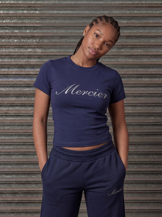 Women's Glitter TShirt Navy
